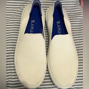 Rothy's White Slip-On Loafers
